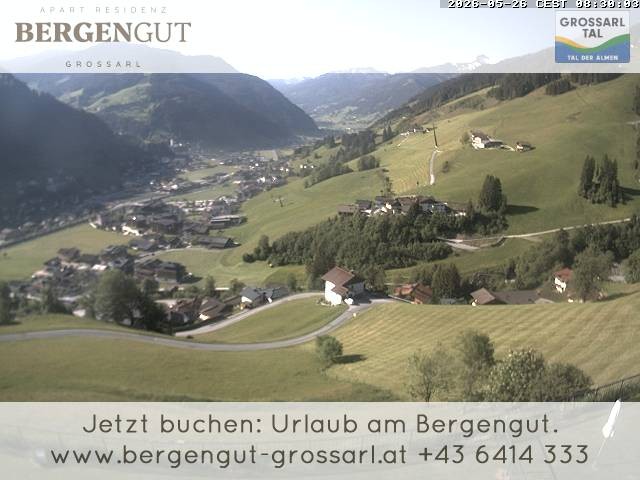 Archiv Foto Webcam Blick vom Hotel Bergengut nach Grossarl
