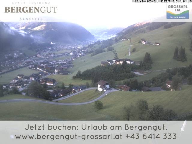 Archiv Foto Webcam Blick vom Hotel Bergengut nach Grossarl