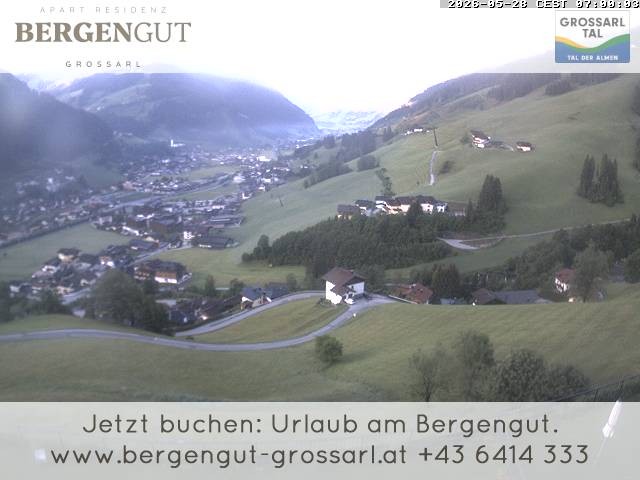Archiv Foto Webcam Blick vom Hotel Bergengut nach Grossarl