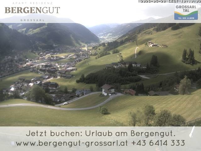Archiv Foto Webcam Blick vom Hotel Bergengut nach Grossarl