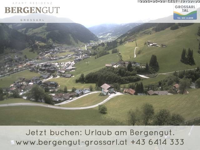 Archiv Foto Webcam Blick vom Hotel Bergengut nach Grossarl