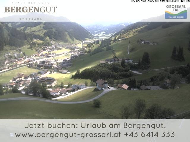 Archiv Foto Webcam Blick vom Hotel Bergengut nach Grossarl