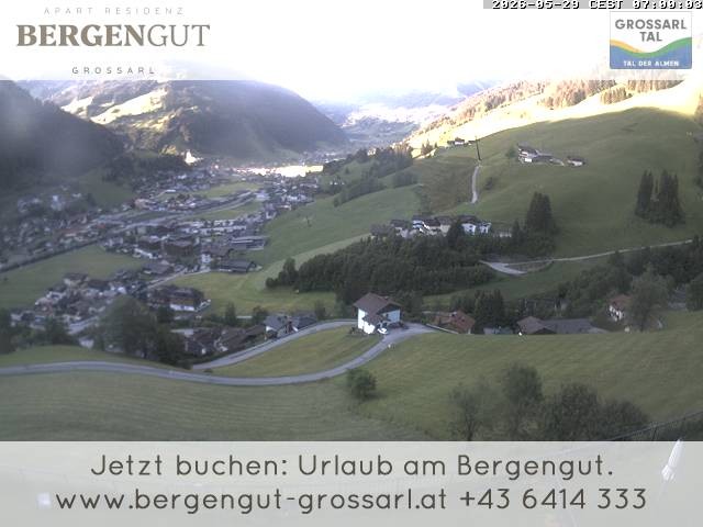 Archiv Foto Webcam Blick vom Hotel Bergengut nach Grossarl