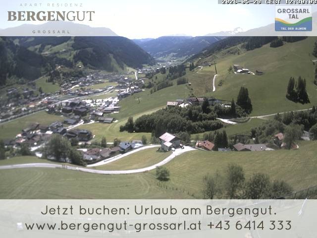 Archiv Foto Webcam Blick vom Hotel Bergengut nach Grossarl