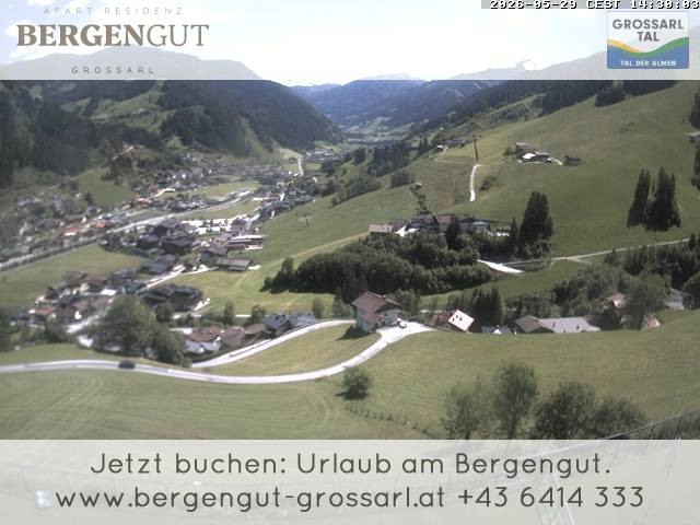 Archiv Foto Webcam Blick vom Hotel Bergengut nach Grossarl