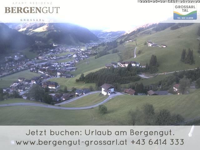 Archiv Foto Webcam Blick vom Hotel Bergengut nach Grossarl