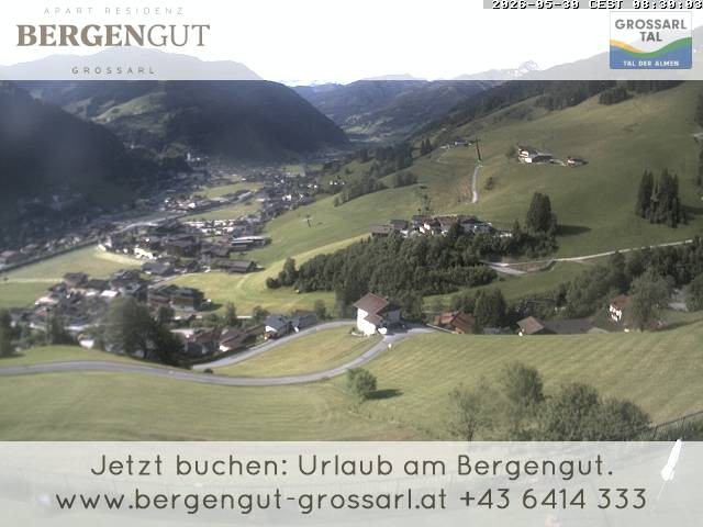 Archiv Foto Webcam Blick vom Hotel Bergengut nach Grossarl