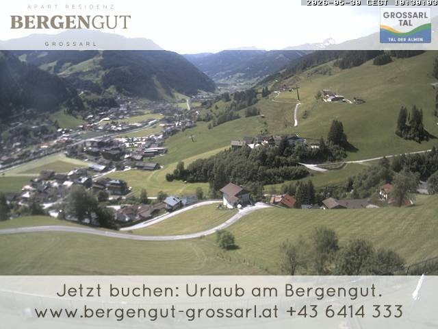 Archiv Foto Webcam Blick vom Hotel Bergengut nach Grossarl