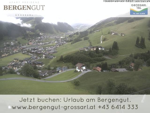 Archiv Foto Webcam Blick vom Hotel Bergengut nach Grossarl