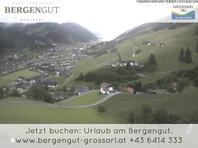 Archiv Foto Webcam Blick vom Hotel Bergengut nach Grossarl