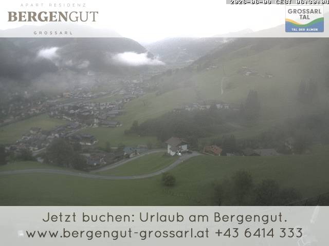 Archiv Foto Webcam Blick vom Hotel Bergengut nach Grossarl
