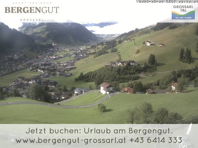 Archiv Foto Webcam Blick vom Hotel Bergengut nach Grossarl