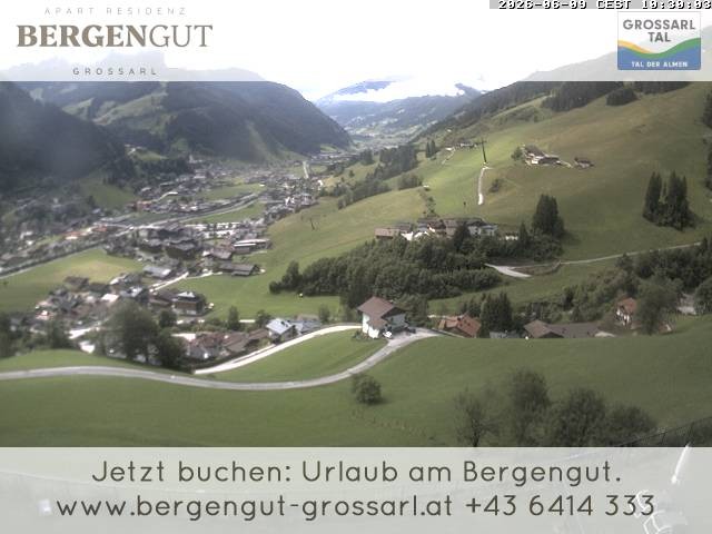Archiv Foto Webcam Blick vom Hotel Bergengut nach Grossarl