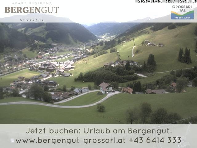Archiv Foto Webcam Blick vom Hotel Bergengut nach Grossarl