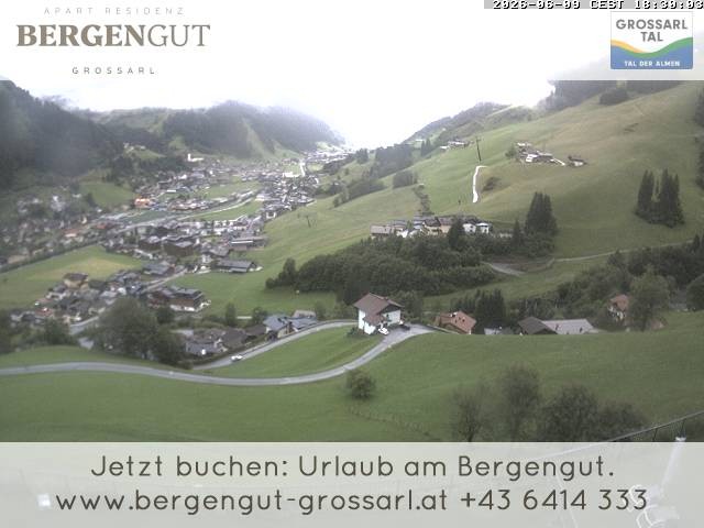 Archiv Foto Webcam Blick vom Hotel Bergengut nach Grossarl