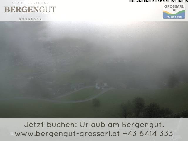 Archiv Foto Webcam Blick vom Hotel Bergengut nach Grossarl