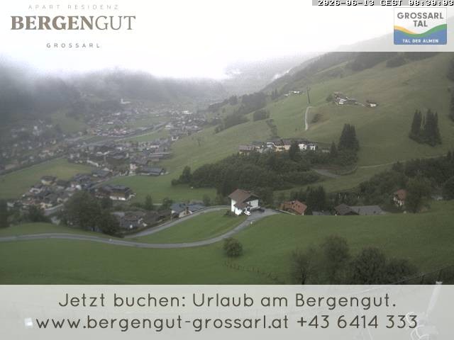 Archiv Foto Webcam Blick vom Hotel Bergengut nach Grossarl