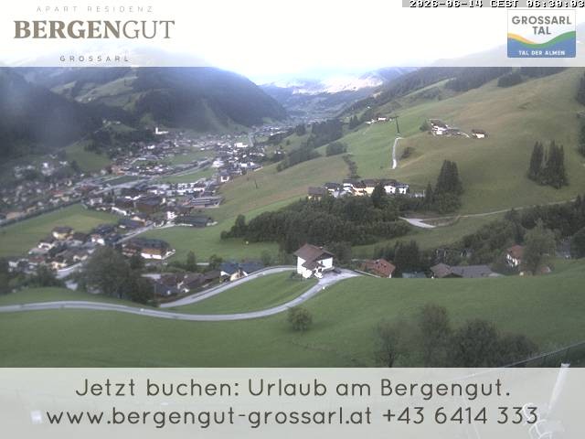 Archiv Foto Webcam Blick vom Hotel Bergengut nach Grossarl