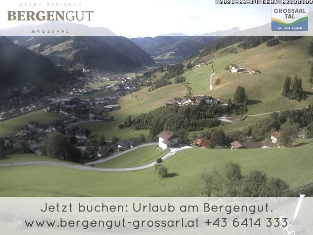 Archiv Foto Webcam Blick vom Hotel Bergengut nach Grossarl