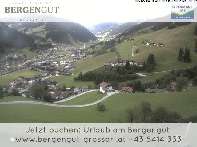 Archiv Foto Webcam Blick vom Hotel Bergengut nach Grossarl