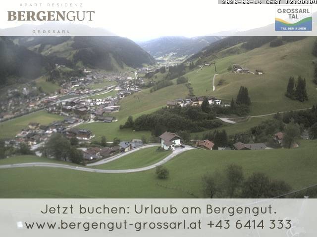 Archiv Foto Webcam Blick vom Hotel Bergengut nach Grossarl