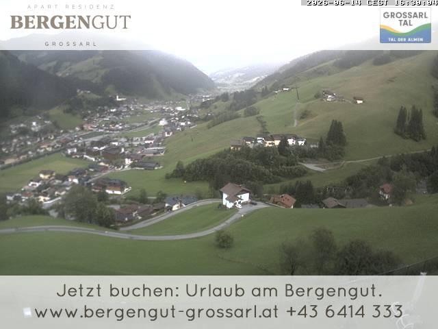 Archiv Foto Webcam Blick vom Hotel Bergengut nach Grossarl