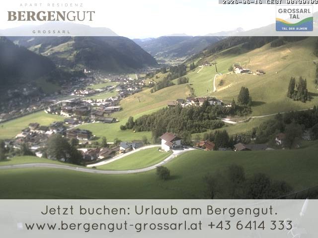Archiv Foto Webcam Blick vom Hotel Bergengut nach Grossarl
