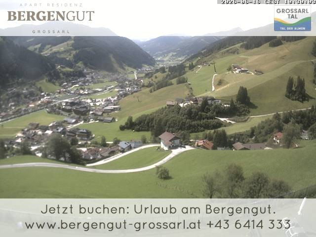 Archiv Foto Webcam Blick vom Hotel Bergengut nach Grossarl