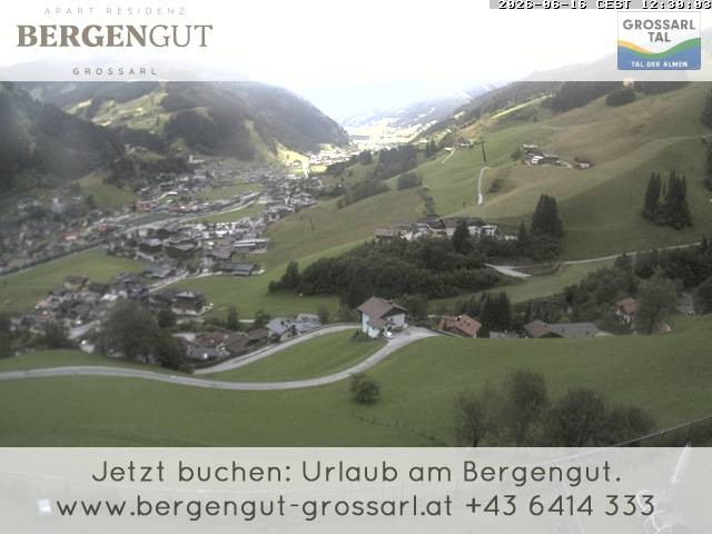 Archiv Foto Webcam Blick vom Hotel Bergengut nach Grossarl