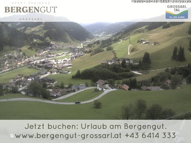 Archiv Foto Webcam Blick vom Hotel Bergengut nach Grossarl