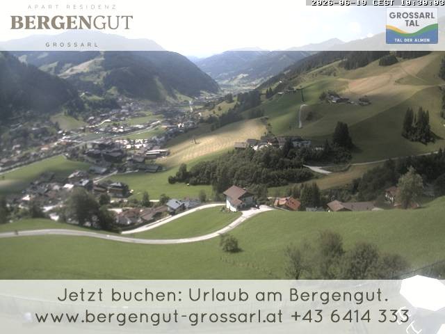 Archiv Foto Webcam Blick vom Hotel Bergengut nach Grossarl
