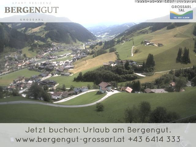 Archiv Foto Webcam Blick vom Hotel Bergengut nach Grossarl
