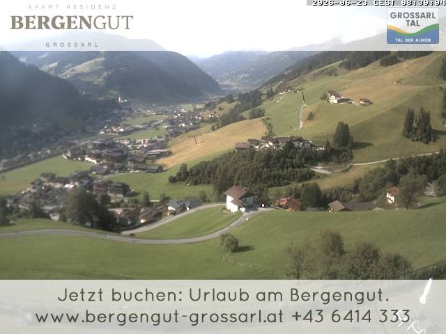 Archiv Foto Webcam Blick vom Hotel Bergengut nach Grossarl