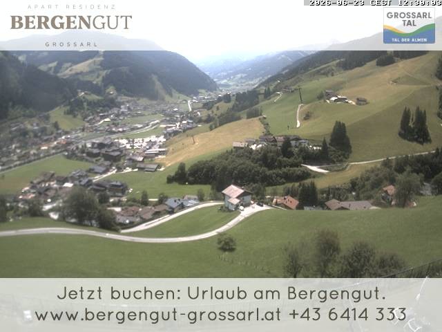 Archiv Foto Webcam Blick vom Hotel Bergengut nach Grossarl