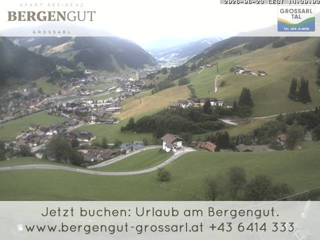 Archiv Foto Webcam Blick vom Hotel Bergengut nach Grossarl