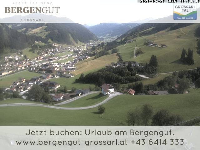 Archiv Foto Webcam Blick vom Hotel Bergengut nach Grossarl