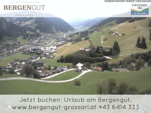 Archiv Foto Webcam Blick vom Hotel Bergengut nach Grossarl