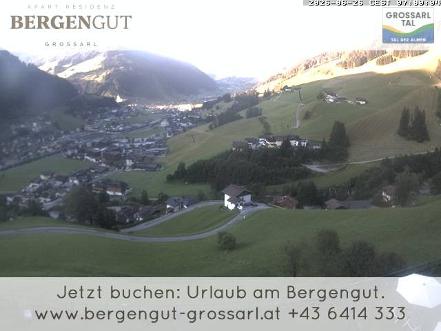 Archiv Foto Webcam Blick vom Hotel Bergengut nach Grossarl