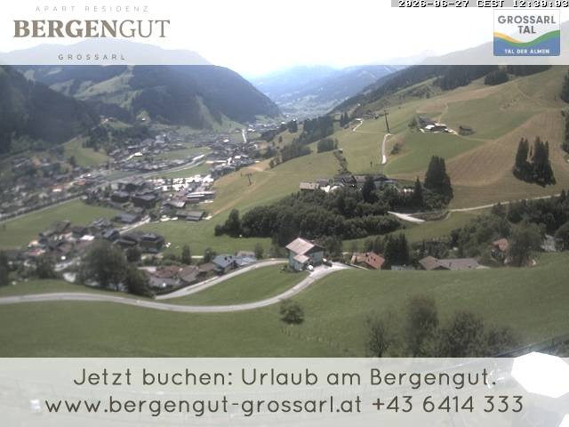 Archiv Foto Webcam Blick vom Hotel Bergengut nach Grossarl