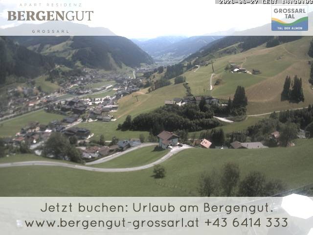 Archiv Foto Webcam Blick vom Hotel Bergengut nach Grossarl