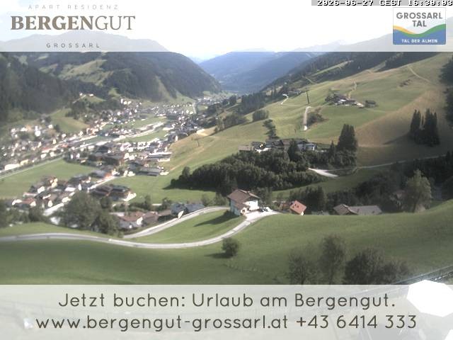 Archiv Foto Webcam Blick vom Hotel Bergengut nach Grossarl