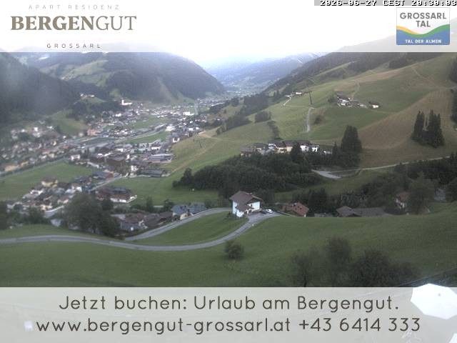 Archiv Foto Webcam Blick vom Hotel Bergengut nach Grossarl