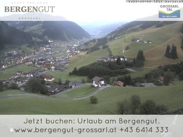 Archiv Foto Webcam Blick vom Hotel Bergengut nach Grossarl