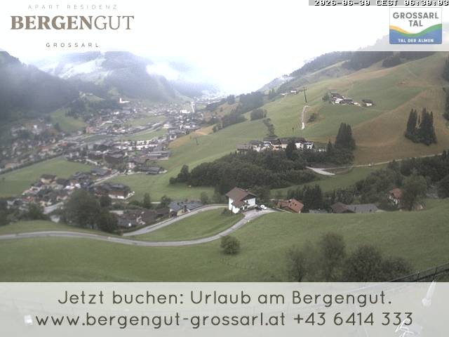 Archiv Foto Webcam Blick vom Hotel Bergengut nach Grossarl
