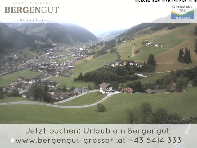 Archiv Foto Webcam Blick vom Hotel Bergengut nach Grossarl