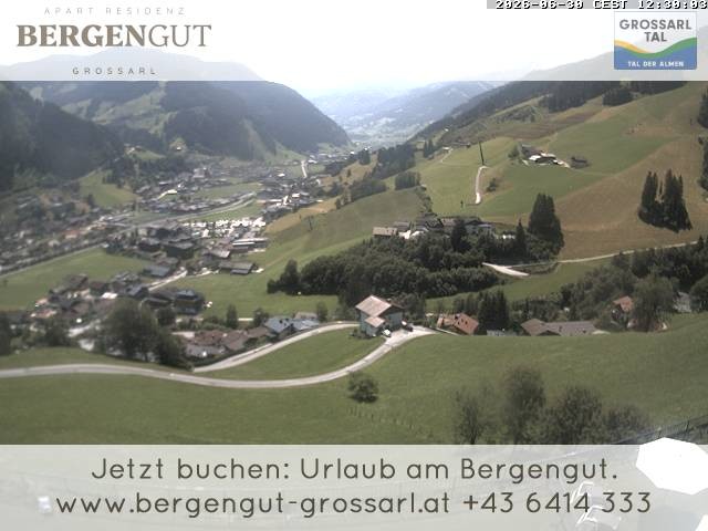 Archiv Foto Webcam Blick vom Hotel Bergengut nach Grossarl