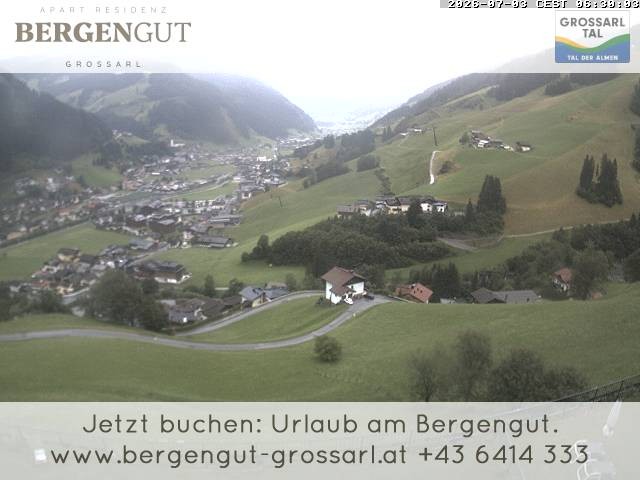 Archiv Foto Webcam Blick vom Hotel Bergengut nach Grossarl