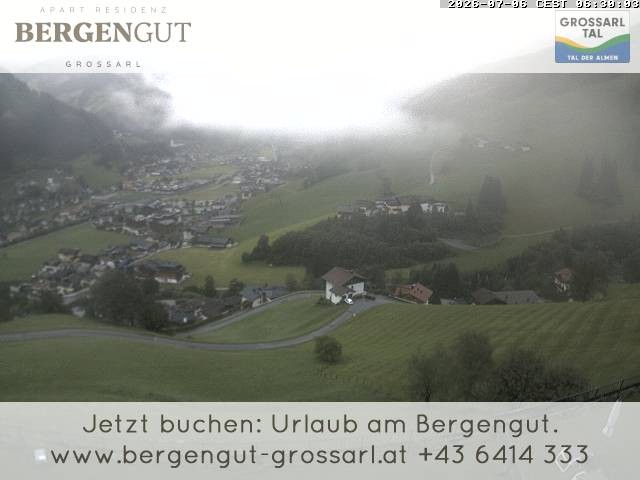 Archiv Foto Webcam Blick vom Hotel Bergengut nach Grossarl