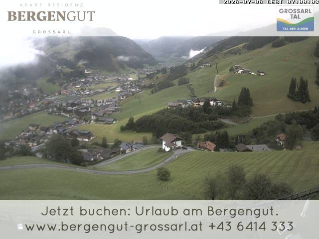 Archiv Foto Webcam Blick vom Hotel Bergengut nach Grossarl