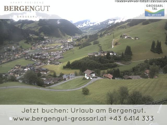 Archiv Foto Webcam Blick vom Hotel Bergengut nach Grossarl